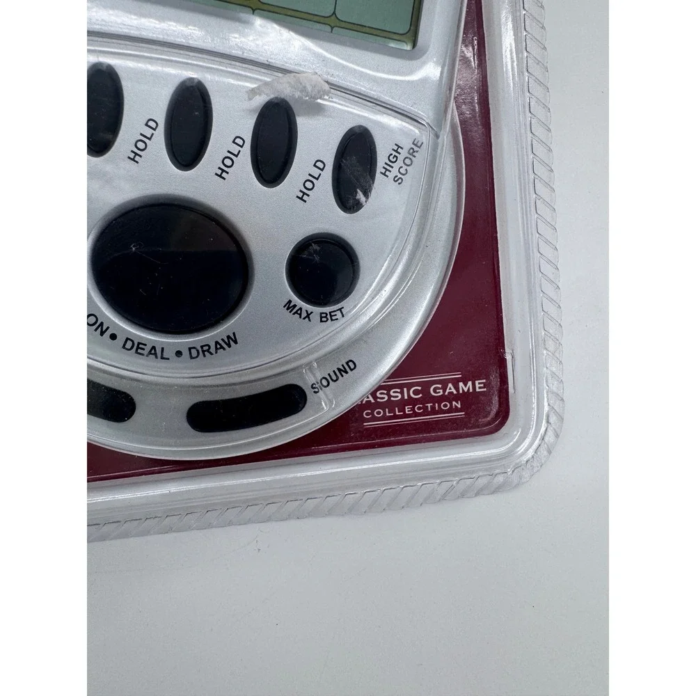 Classic Game Collection 7 in 1 Poker‎ Game Silver Mega Screen 77801 Handheld New